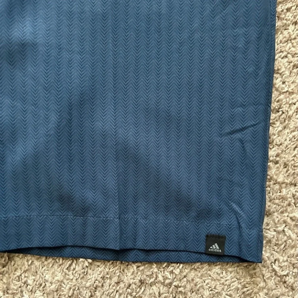 Adidas Men Golf Shorts I Blue Herringbone Stretch Performance I‎ Size 30